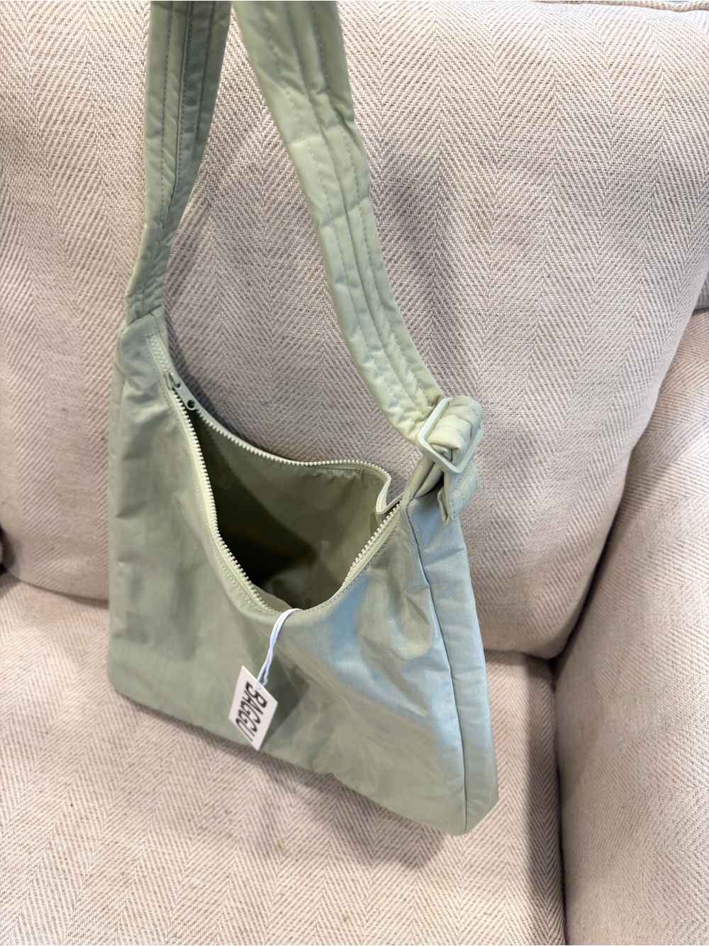 BAGGU Nylon Shoulder Bag- Celadon